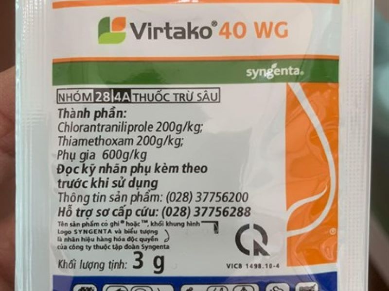 Thuốc trừ sâu Virtako 4.0 WG